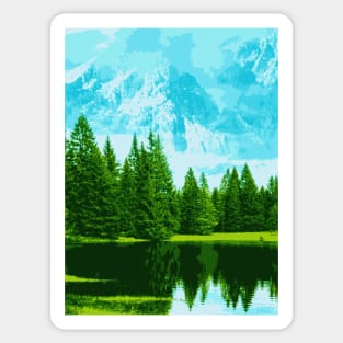 Swiss Forest - Landscape Sticker